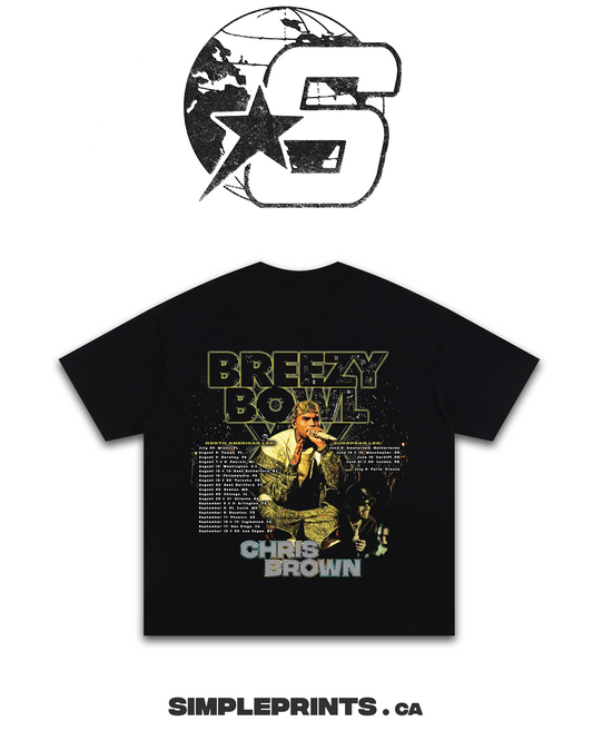 CHRIS BROWN BREEZY BOWL Graphic T-Shirt